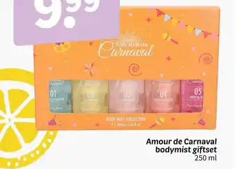 Wibra Amour de Carnaval bodymist giftset aanbieding