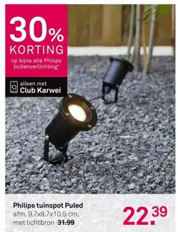 Karwei Philips tuinspot Puled aanbieding