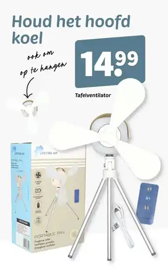 Wibra Tafelventilator aanbieding