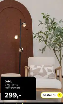 Lampidee Orbit Vloerlamp aanbieding