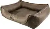 Bol.com Napzzz hondenmand Leatherlook Divan Duo Bruin 90 x 70 cm aanbieding
