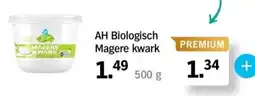Albert Heijn AH Biologisch Magere kwark aanbieding