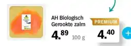Albert Heijn AH Biologisch Gerookte zalm aanbieding