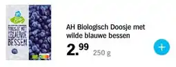 Albert Heijn AH Biologisch Doosje met wilde blauwe bessen aanbieding