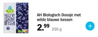 Albert Heijn AH Biologisch Doosje met wilde blauwe bessen aanbieding