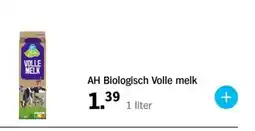 Albert Heijn AH Biologisch Volle melk aanbieding