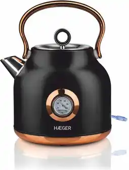 Bol.com Haeger Art Deco Black - Waterkoker aanbieding