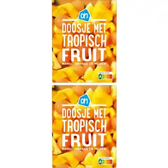 Albert Heijn AH Doosje met tropisch fruit 2-pack aanbieding