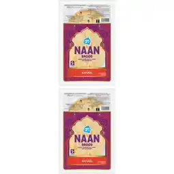 Albert Heijn AH Naan garlic & coriander 2-pack aanbieding