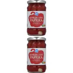 Albert Heijn AH Gegrilde rode paprika 2-pack aanbieding