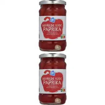 Albert Heijn AH Gegrilde rode paprika 2-pack aanbieding
