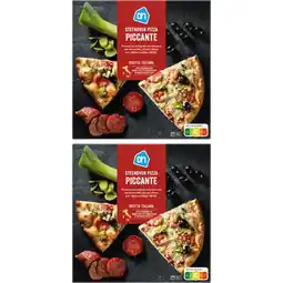 Albert Heijn AH Steenoven pizza piccante 2-pack aanbieding