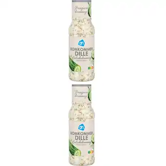 Albert Heijn AH Komkommer dille dressing 2-pack aanbieding