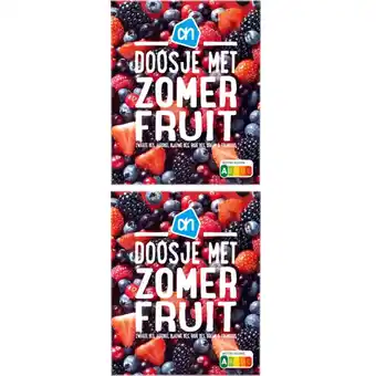 Albert Heijn AH Doosje met zomerfruit 2-pack aanbieding