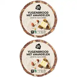 Albert Heijn AH Vijgenbrood met amandelen 2-pack aanbieding