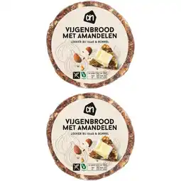 Albert Heijn AH Vijgenbrood met amandelen 2-pack aanbieding