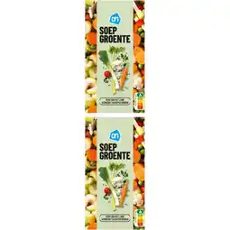 Albert Heijn AH Soepgroenten luxe 2-pack aanbieding