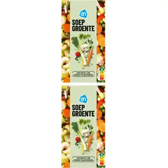 Albert Heijn AH Soepgroenten luxe 2-pack aanbieding