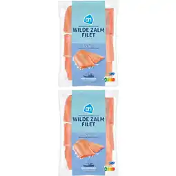 Albert Heijn AH Wilde zalmfilets 2-pack aanbieding