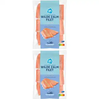 Albert Heijn AH Wilde zalmfilets 2-pack aanbieding