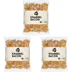 Albert Heijn AH Knabbelbacon 3-pack aanbieding