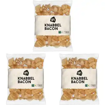 Albert Heijn AH Knabbelbacon 3-pack aanbieding