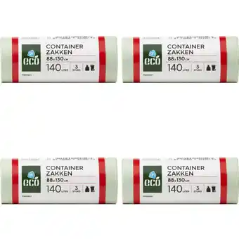 Albert Heijn AH Containerzakken 140 liter 4-pack aanbieding