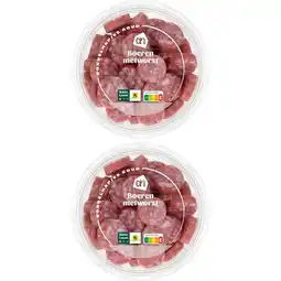 Albert Heijn AH Tapas boerenmetworst 2-pack aanbieding
