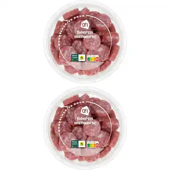 Albert Heijn AH Tapas boerenmetworst 2-pack aanbieding