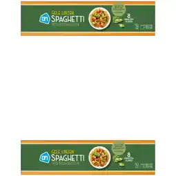 Albert Heijn AH Gele linzen spaghetti 2-pack aanbieding