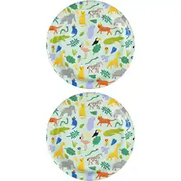 Albert Heijn AH Bord jungle 22cm 2-pack aanbieding