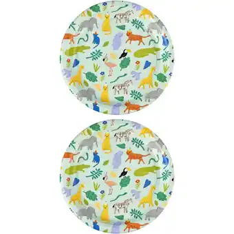 Albert Heijn AH Bord jungle 22cm 2-pack aanbieding