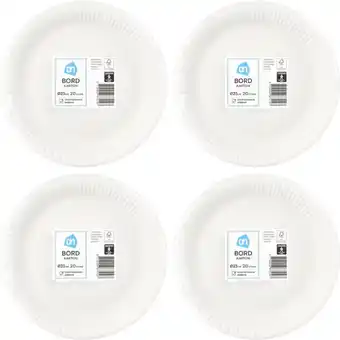 Albert Heijn AH Bord 23 cm 4-pack aanbieding