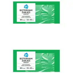 Albert Heijn AH Boterhamzakjes 2-pack aanbieding