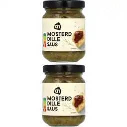 Albert Heijn AH Mosterd dillesaus 2-pack aanbieding