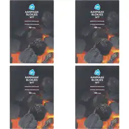 Albert Heijn AH Aanmaakblokjes wit 4-pack aanbieding