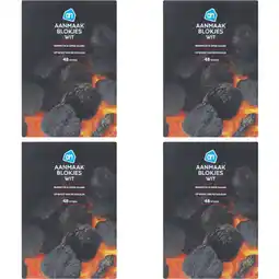 Albert Heijn AH Aanmaakblokjes wit 4-pack aanbieding