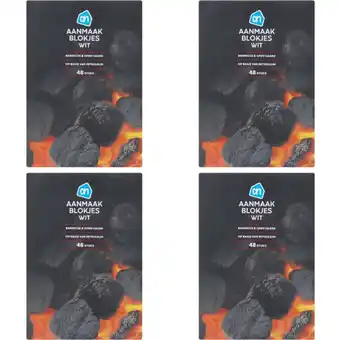 Albert Heijn AH Aanmaakblokjes wit 4-pack aanbieding