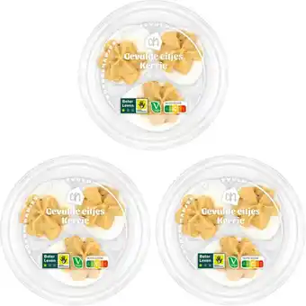 Albert Heijn AH Gevulde eitjes kerrie 3-pack aanbieding