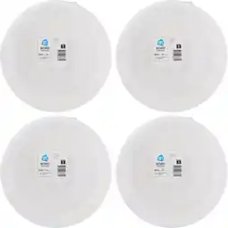 Albert Heijn AH Bord rond wit bagasse 260mm 4-pack aanbieding