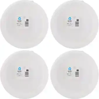 Albert Heijn AH Bord rond wit bagasse 260mm 4-pack aanbieding