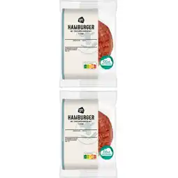 Albert Heijn AH Runderburger met extra eiwit 2-pack aanbieding