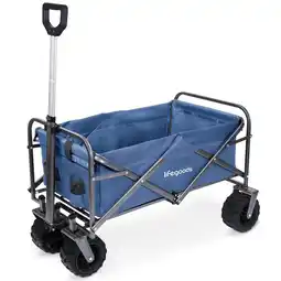 ANWB Lifegoods Bolderkar 80KG 94L Blauw aanbieding