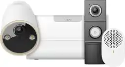 Coolblue TP-Link Tapo H500 Smart HomeBase + C460 + D235 Smart Battery & Wired Doorbell aanbieding