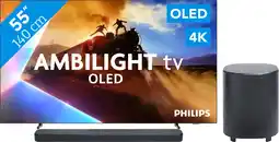 Coolblue Philips Ambilight 55'' OLED760 4K (2025) + JBL Bar 500 M2 Zwart aanbieding