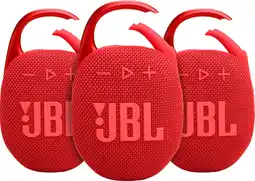 Coolblue JBL Clip 5 Rood 3-pack aanbieding