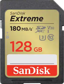 Bol.com SanDisk Extreme 128 GB SDXC UHS-I Klasse 10 aanbieding