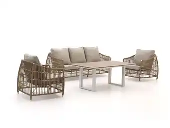 Kees Smit Manifesto Ortello/Fidenza lounge diningset 4-delig 5-zits aanbieding