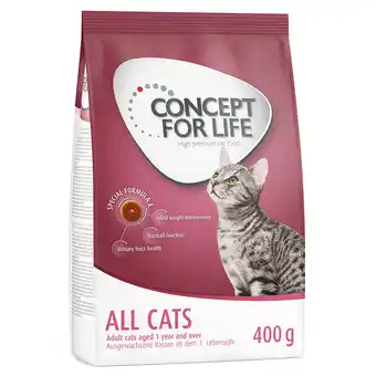 Zooplus 400g All Cats Concept for Life Kattenvoer aanbieding