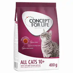 Zooplus 400g All Cats 10+ Concept for Life Kattenvoer aanbieding